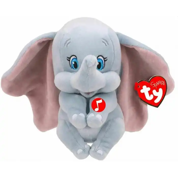 TY Sparkle Sesli Peluş Fil Dumbo 15 cm