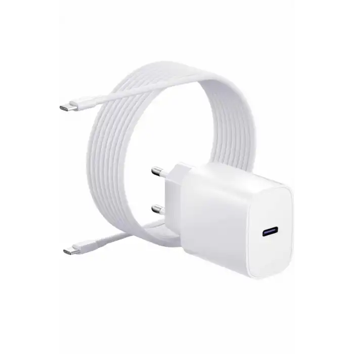 Type-C Hızlı Şarj Özellikli Cihazı USB-C Kablo Dahil