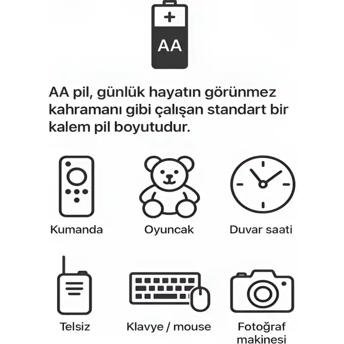Type-c Şarjlı 2800mwh 1.5v Şarj Edilebilir 2’li Aa5 Kalın Pil - Lityum Iyon Batarya