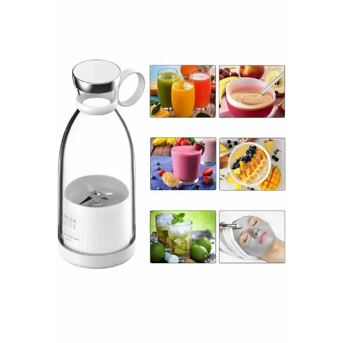 U Geçirmez Kablosuz Şarjlı Dayanıklı Taşınabilir Mini Blender