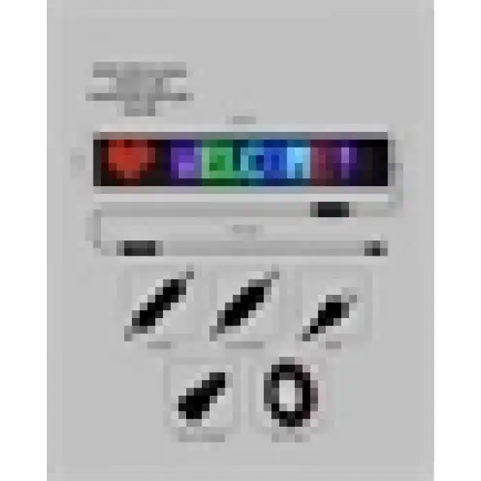 USB Bağlantılı Esnek Programlanabilir LED Tabela – RGB Renkli
