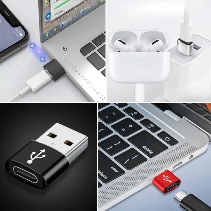 Usbden Type-c ye Dönüştürücü Adaptör Veri Aktarımı Sağlayıcı Şarj Data Çevirici
