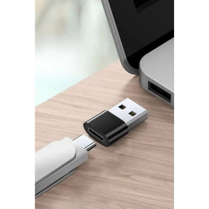 Usbden Type-c ye Dönüştürücü Adaptör Veri Aktarımı Sağlayıcı Şarj Data Çevirici