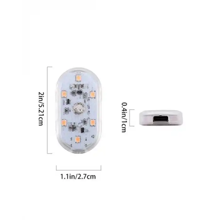 USB Şarjlı, 3 Saat Kesintisiz Çalışan Araba Atmosfer Işıkları