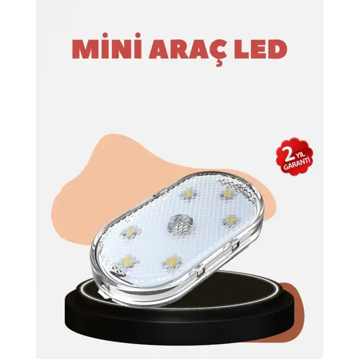 Usb Şarjlı Kablosuz Manyetik Montajlı Mini Led Işık