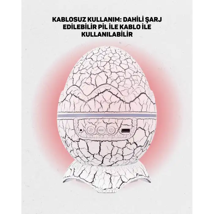 Uzaktan Kumandalı, USB Girişli, Döner Projektör Lamba