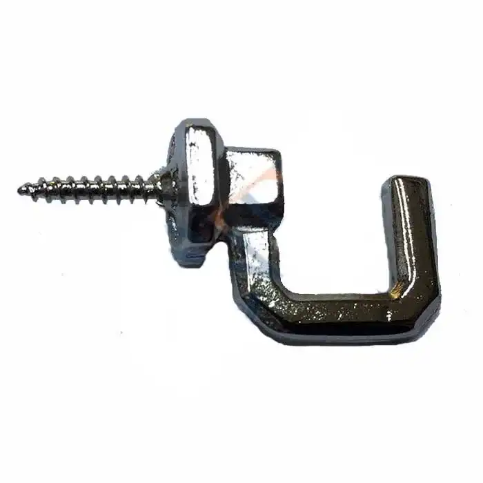Eco Lounge Vidalı Kanca, Askı Büyük - 15x23mm, Nikel - 1 Adet