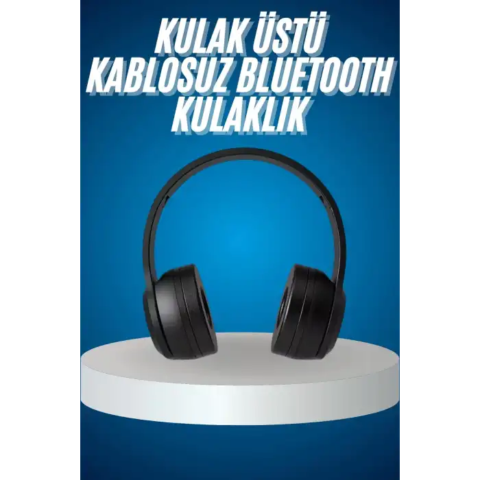 Wireless 5.0 Bluetooth Kablosuz Kulaklık ANC Özellikli Kulak Üstü Ayarlanabilir