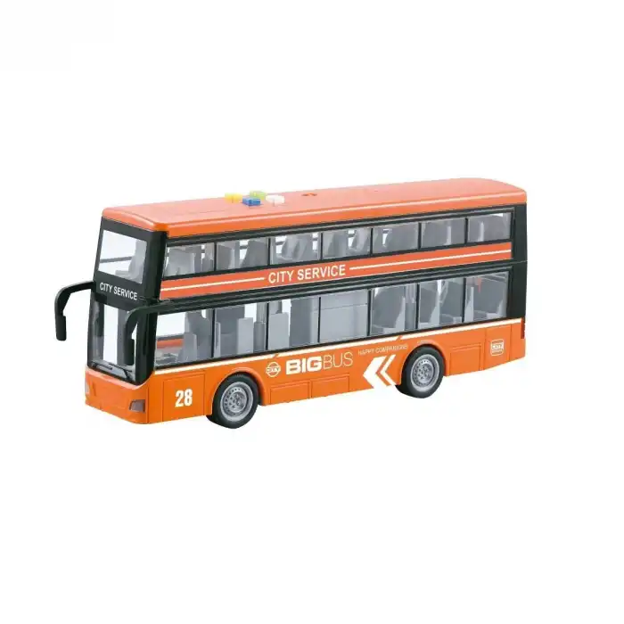 WY912A-B Sesli ve Işıklı Çift Katlı Otobüs 1:16