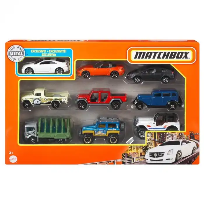 X7111 Matchbox™ 9lu Araba Seti - Stokta Olan Model Gönderilir