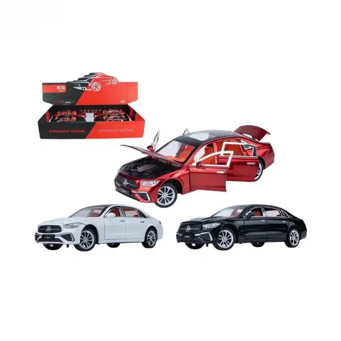 XHD-B2418 1 24 Vardem Çek Bırak Işıklı ve Sesli Model Mrs Metal Araba 1:24