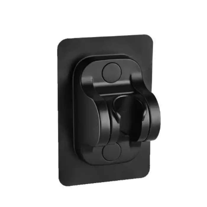 Yapışkanlı Duş Başlığı Tutucu Ayarlı Siyah Bx40