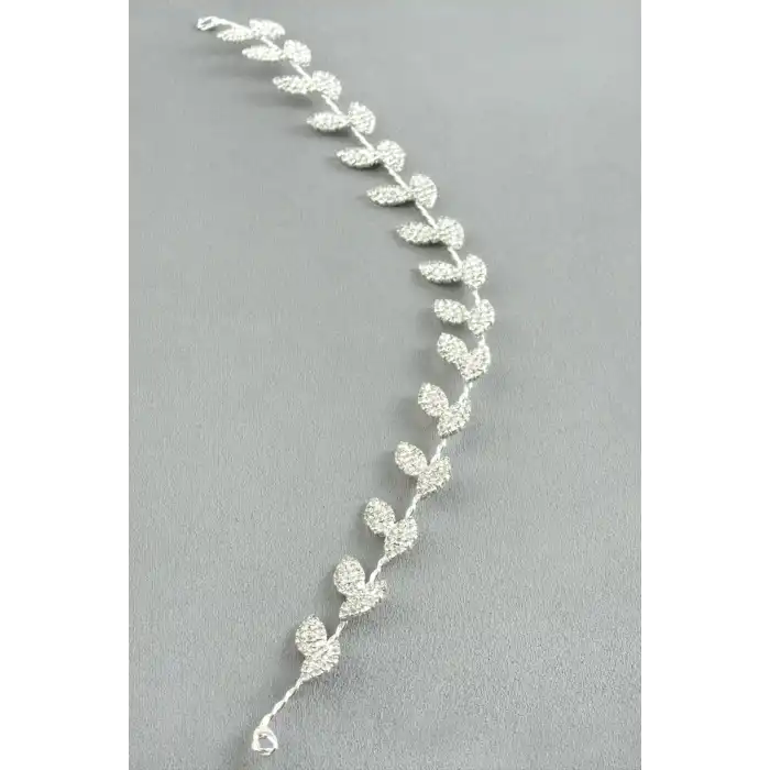 Yaprak Taşlı Saç Aksesuarı
