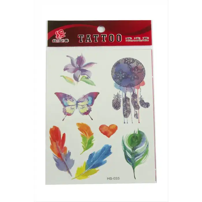 Yaprak Tattoo Dövme Sticker