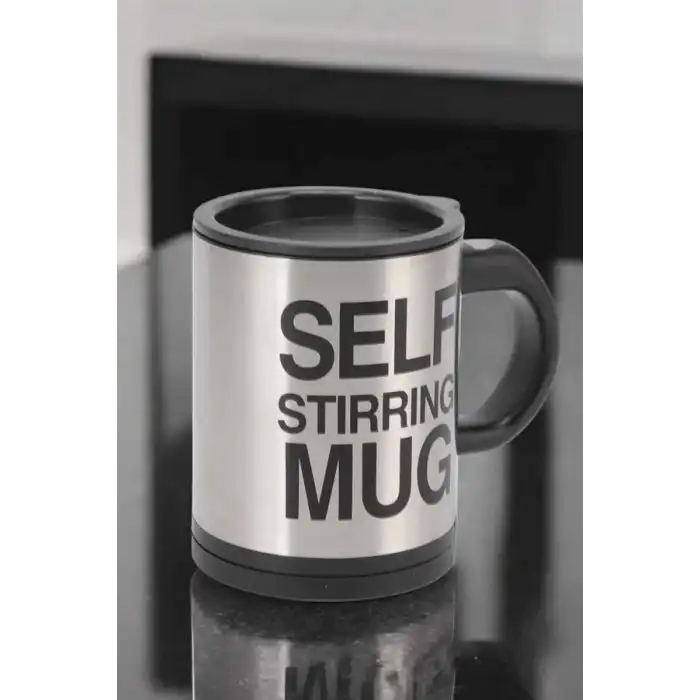 Yazılı Mug Kupa Karıştırıcı Özelliği Ve Paslanmaz Çelik