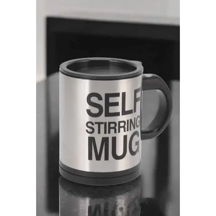 Yazılı Mug Kupa Karıştırıcı Özelliği Ve Paslanmaz Çelik