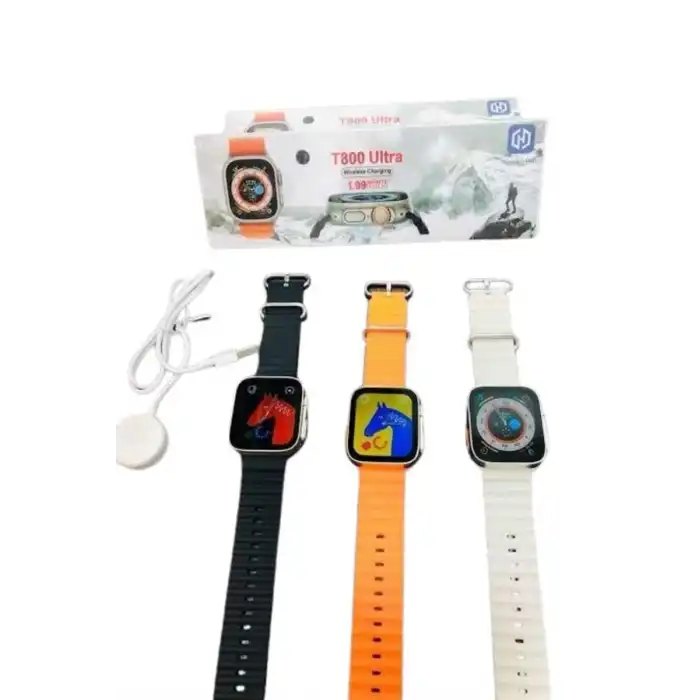 Yeni Model Akıllı Saat Ultra Smart Watch Gümüş Kasa 45mm Titreşim