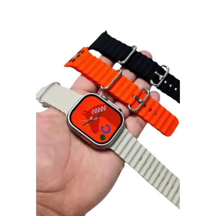 Yeni Nesil 3 Kordonlu Kol Saati 49 MM Amoled Ekran Akıllı Saat