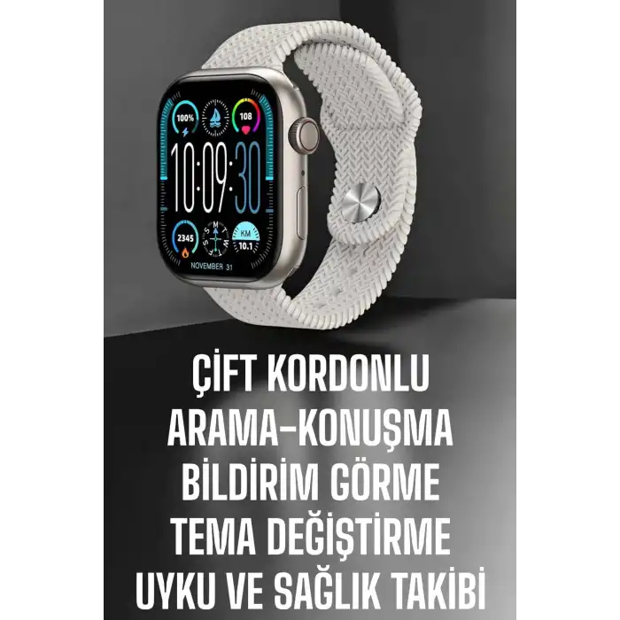 Yeni Nesil Akıllı Saat Arama Cevaplama GPS Takibi Adımsayar NFC Özelliği