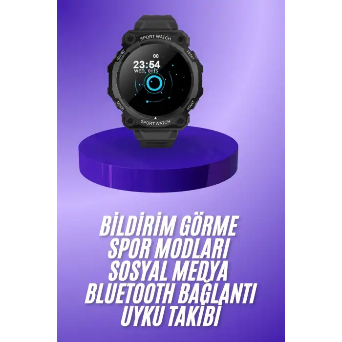 Yeni Nesil Akıllı Saat Bluetooth Bağlantılı Su Geçirmez Android ve İOS Uyumlu