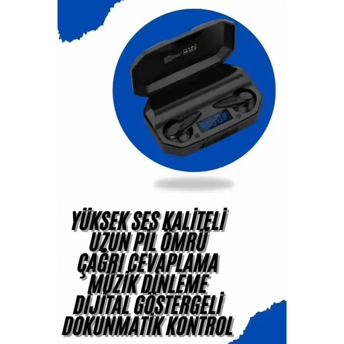 Yeni Nesil Android Ve İos Uyumlu Siyah Profesyonel  Kulaklığı