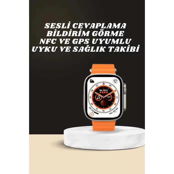 Yeni Nesil Ultra Akıllı Saat Adımsayar Uyku Takibi Nabız Sensörü