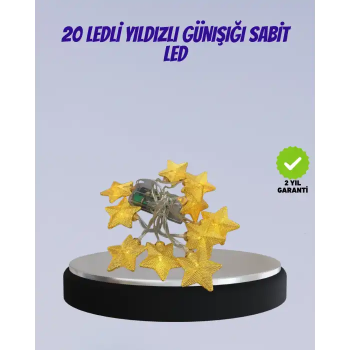 Yıldız Figürlü Led Şerit Işık 5m İç Mekan Dekor Aydınlatma