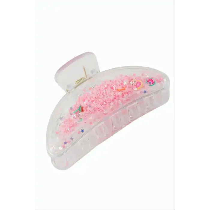 Yıldız Şeffaf Mandal Toka 8 cm