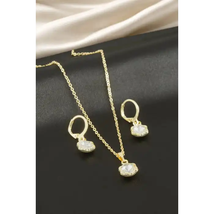 Yıldız Taşlı Set Kolye