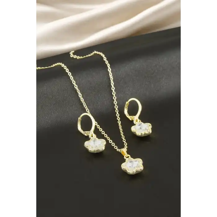 Yıldız Taşlı Set Kolye