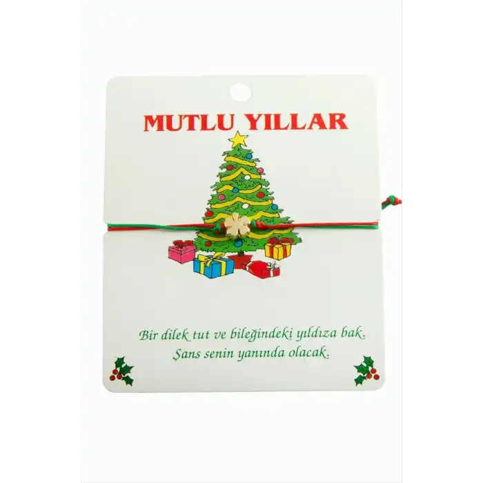 Yonca Çift İpli Yılbaşı Bilekliği