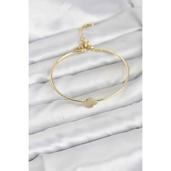 Yonca Model Gold Renk Kadın Bileklik
