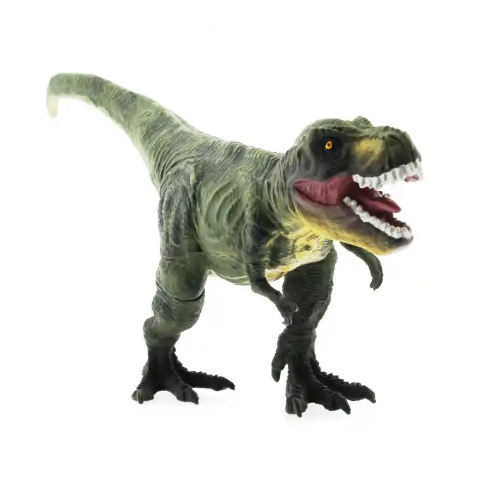 Yumuşak Plastik 31 cm Dinozor Figür - Yeşil T-Rex