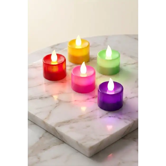 Yuvarlak Şekilli Işıklı Mum 4 cm
