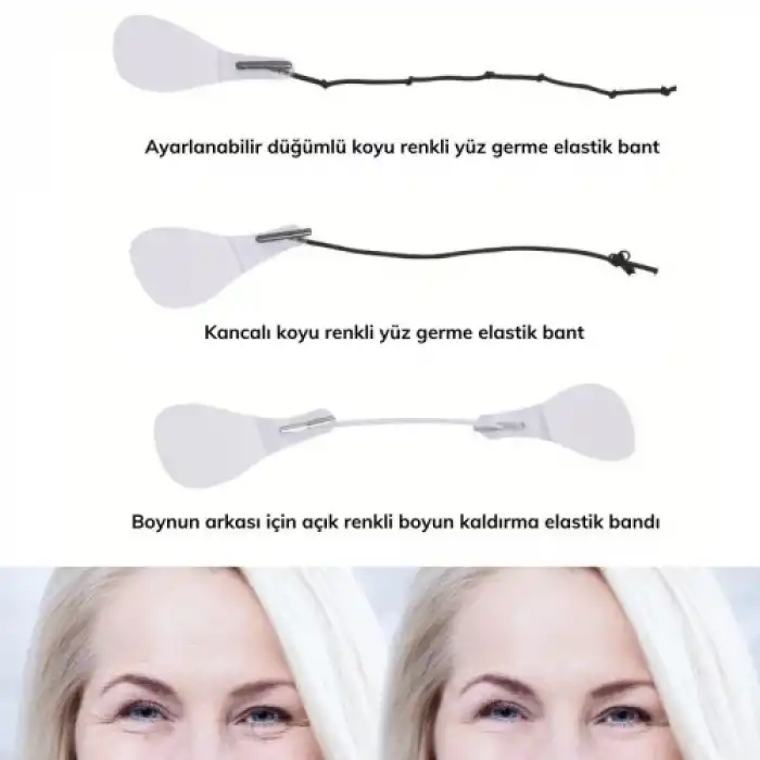 Yüz Kaş Ve Boyun Gerdirme Bant Seti (10 Adet)
