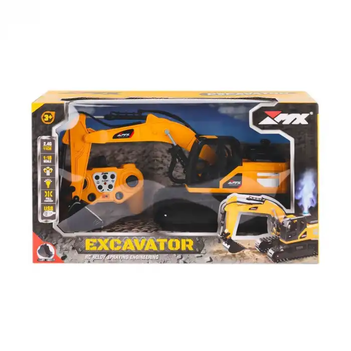Z6814A  Kumandalı Sesli Işıklı Buhar Atan Kepçe 1:18