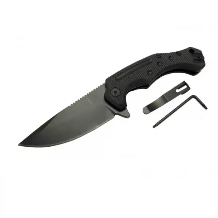 Eco Lounge Zero Error 7-12 Black Çakı 22 cm Manuel, Kemerlikli
