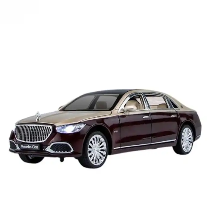 ZHD-B2409 - Vardem  Çek Bırak Işıklı ve Sesli Model MB Metal Araba 1:24
