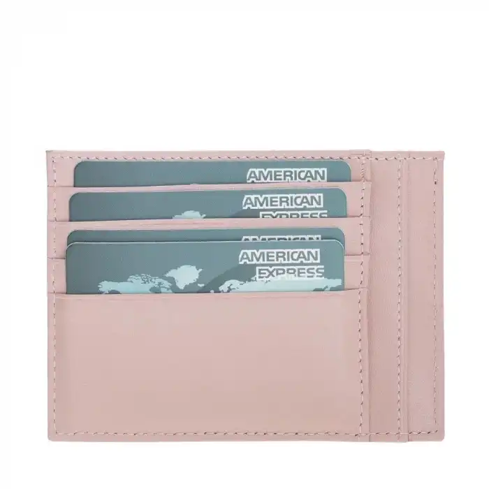 Zip Deri Fermuarlı Kartlık ZPCH NU2 Pembe
