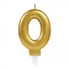 0 Rakamı Mum Gold Renk