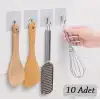 10 Adet Kendinden Yapışkanlı Şeffaf Askı Bx40