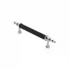 10 Adet Krom - Siyah Boru Kulp 9.6cm Bx40