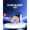 10 Metre Smart Şerit Led Bluetooth Telefon Kontrollü USB Enerjili