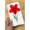 100 Adet Kırmızı Lotus Toka 8 cm Kına Seti