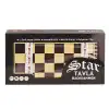 1021798 Star Antik Ceviz Tavla Takımı