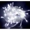 10m 100 Led Boncuk Lamba Beyaz Işık Şeffaf Kablo