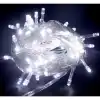 10m 100 Led Boncuk Lamba Beyaz Işık Şeffaf Kablo