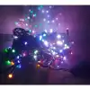 10m 100 Led Damla Uçlu Led Işık RGB Işık Siyah Kablo