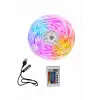 10M Şerit Led İç Mekan Renkli Rgb Şerit Led Kumandalı