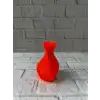 11 Cm Turuncu Kalp Formlu Mini Vazo Es Dekoratif Obje